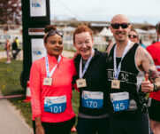 Runners at the 2025 TEWV 10k, York Racecourse.