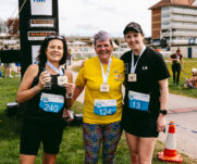 Runners at the 2025 TEWV 10k, York Racecourse.