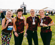 Runners at the 2025 TEWV 10k, York Racecourse.