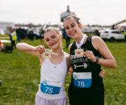 Runners at the 2025 TEWV 10k, York Racecourse.