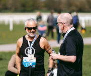 Runners at the 2025 TEWV 10k, York Racecourse.
