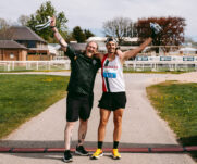 Runners at the 2025 TEWV 10k, York Racecourse.