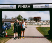 Runners at the 2025 TEWV 10k, York Racecourse.