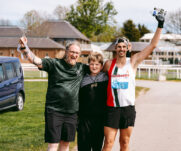 Runners at the 2025 TEWV 10k, York Racecourse.
