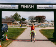 Runners at the 2025 TEWV 10k, York Racecourse.