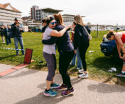 Runners at the 2025 TEWV 10k, York Racecourse.