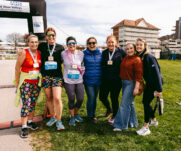 Runners at the 2025 TEWV 10k, York Racecourse.
