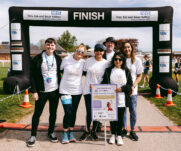 Runners at the 2025 TEWV 10k, York Racecourse.