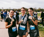 Runners at the 2025 TEWV 10k, York Racecourse.