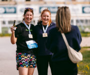 Runners at the 2025 TEWV 10k, York Racecourse.