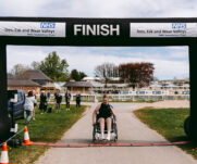 Runners at the 2025 TEWV 10k, York Racecourse.