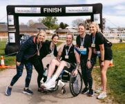 Runners at the 2025 TEWV 10k, York Racecourse.