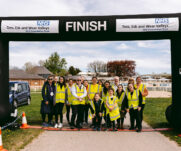 Runners at the 2025 TEWV 10k, York Racecourse.